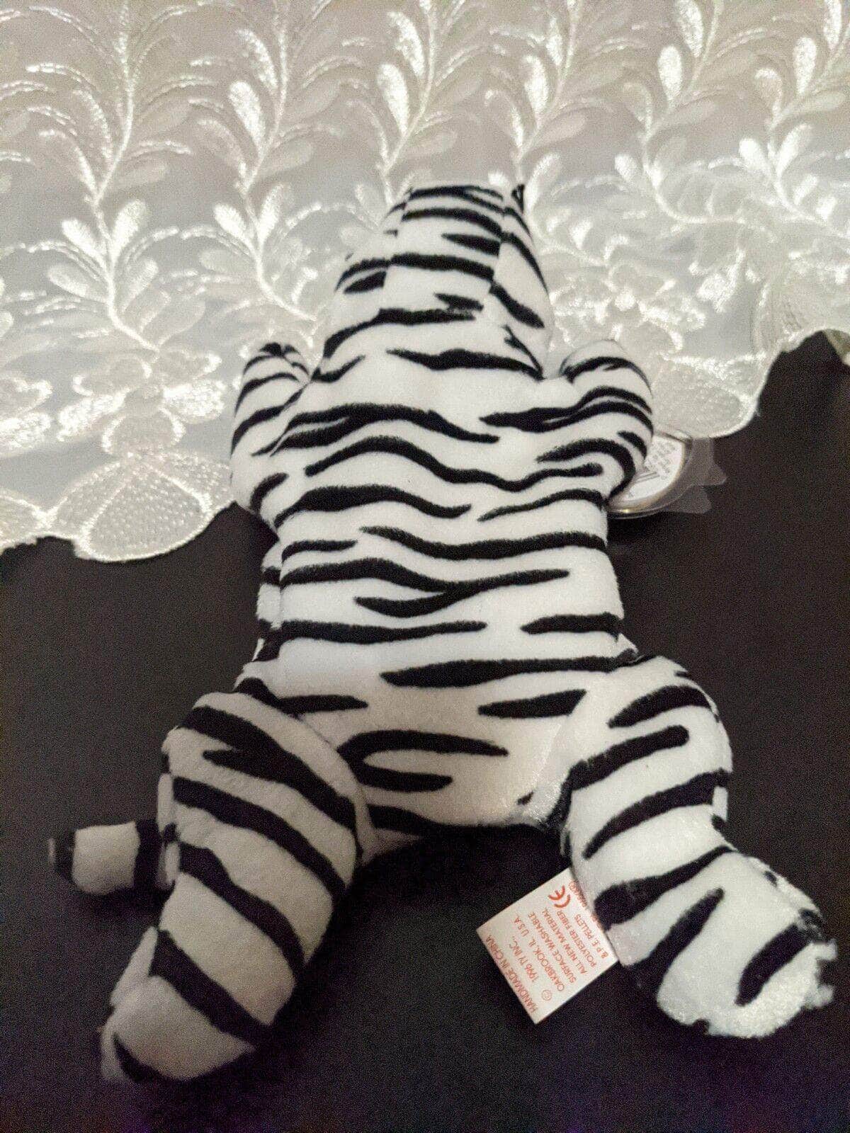 Ty Beanie Baby - Blizzard The White Black Tiger (8.5in) - Vintage Beanies Canada