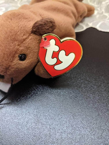 Ty Beanie Baby - Bucky The Beaver - 3 Gen Hang Tag & 2nd Gen Tush Tag.*Rare* - Vintage Beanies Canada