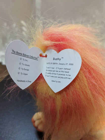 Ty Beanie Baby - Bushy The Lion (7in) - Vintage Beanies Canada