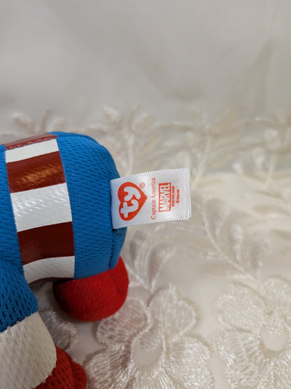 Ty Beanie Baby - Captain America from Marvel (6in) - Vintage Beanies Canada