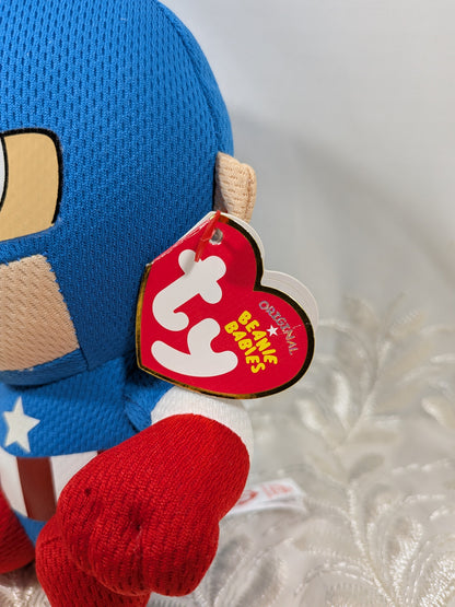 Ty Beanie Baby - Captain America from Marvel (6in) - Vintage Beanies Canada