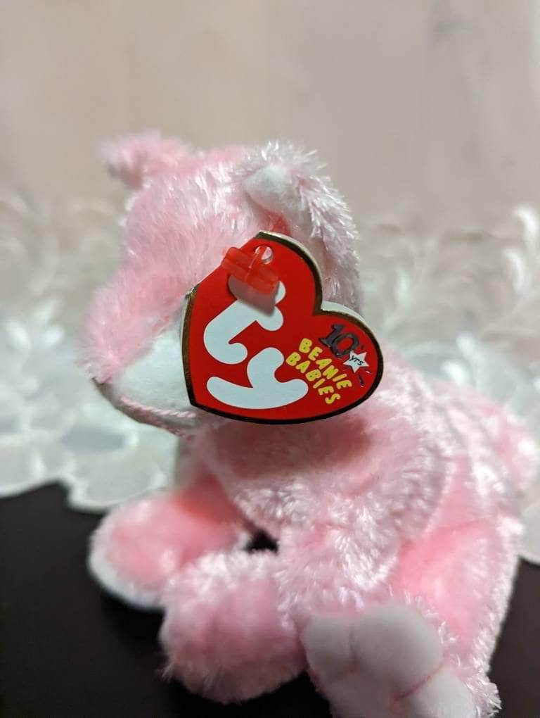 Ty Beanie Baby - Carnation The Pink Cat (6in) - Vintage Beanies Canada