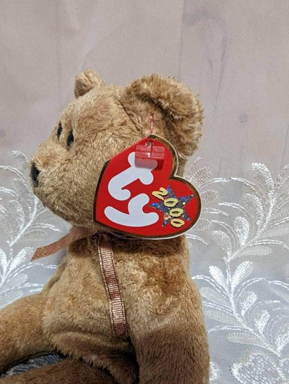 Ty Beanie Baby - Cashew The Brown Bear (9 in) - Vintage Beanies Canada