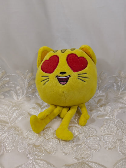 Ty Beanie Baby - Cat With Heart Eyes from the Emoji movie (5in) No Tag - Vintage Beanies Canada