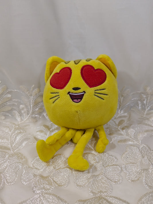 Ty Beanie Baby - Cat With Heart Eyes from the Emoji movie (5in) No Tag - Vintage Beanies Canada