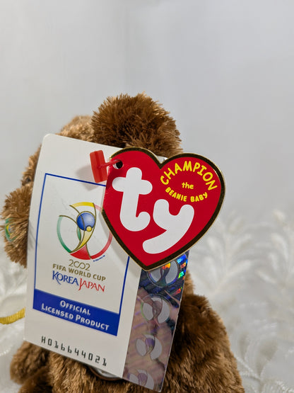 Ty Beanie Baby - Champion The Bear - Brazil Version (8.5 in) - Vintage Beanies Canada