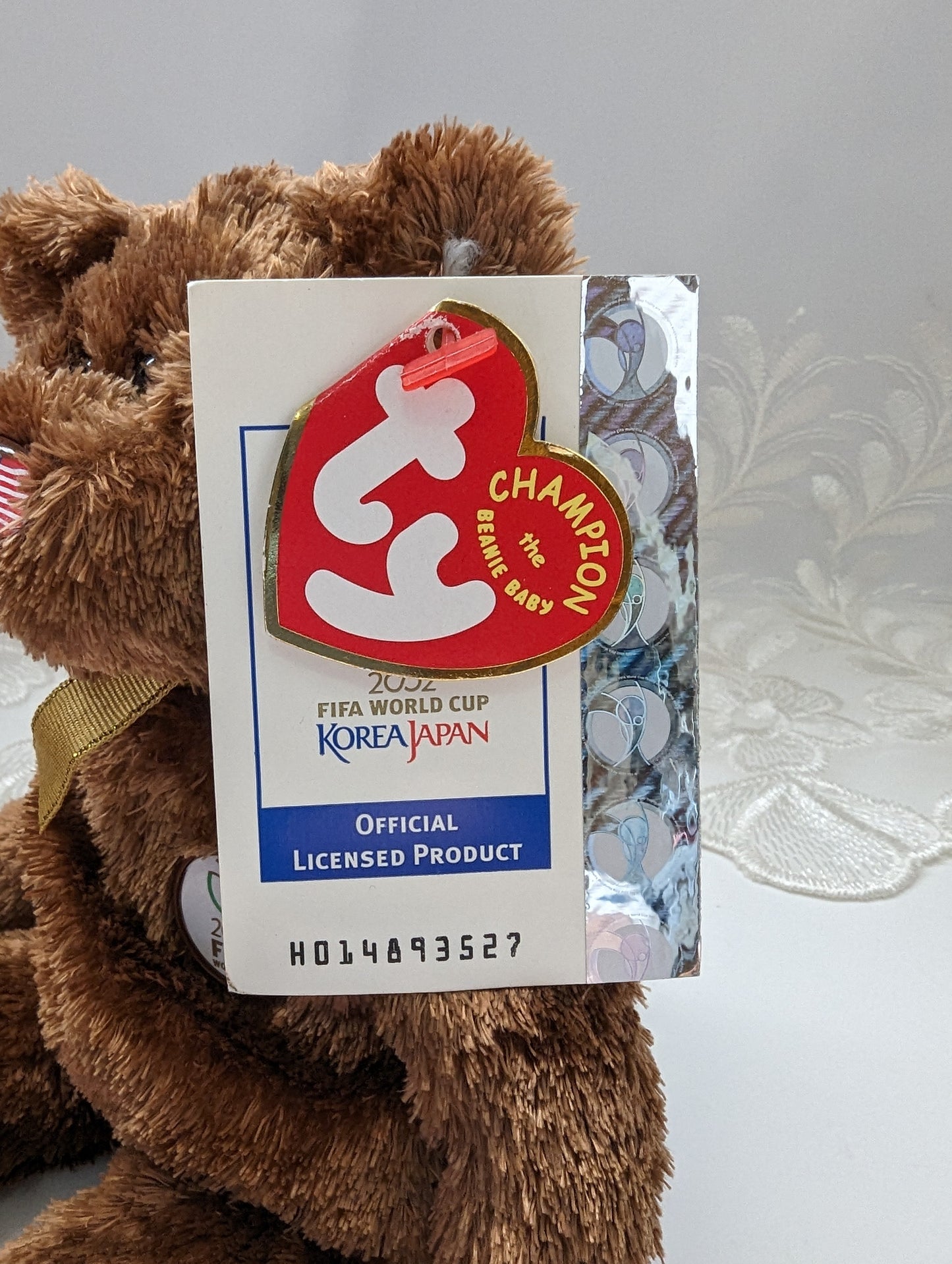Ty Beanie Baby - Champion The USA FIFA Bear (8.5in) - Vintage Beanies Canada