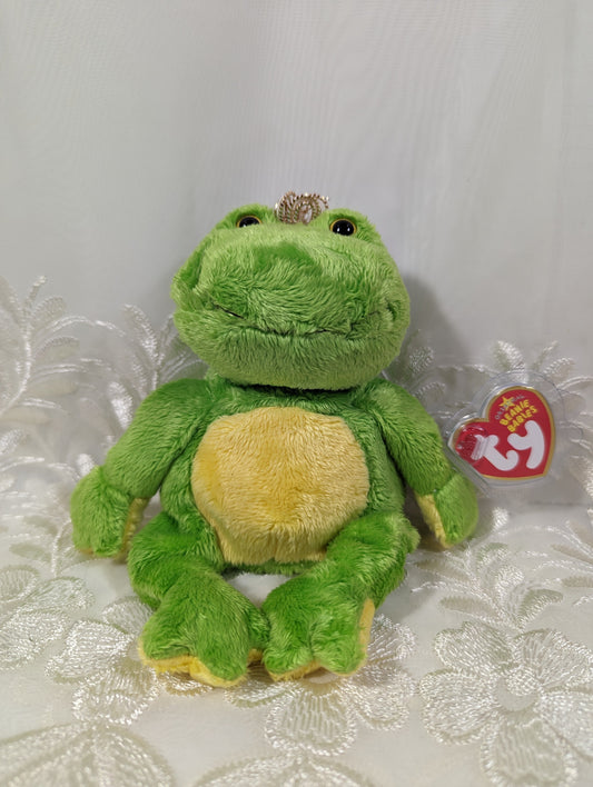 Ty Beanie Baby - Charm The Green Frog (8in) - Vintage Beanies Canada