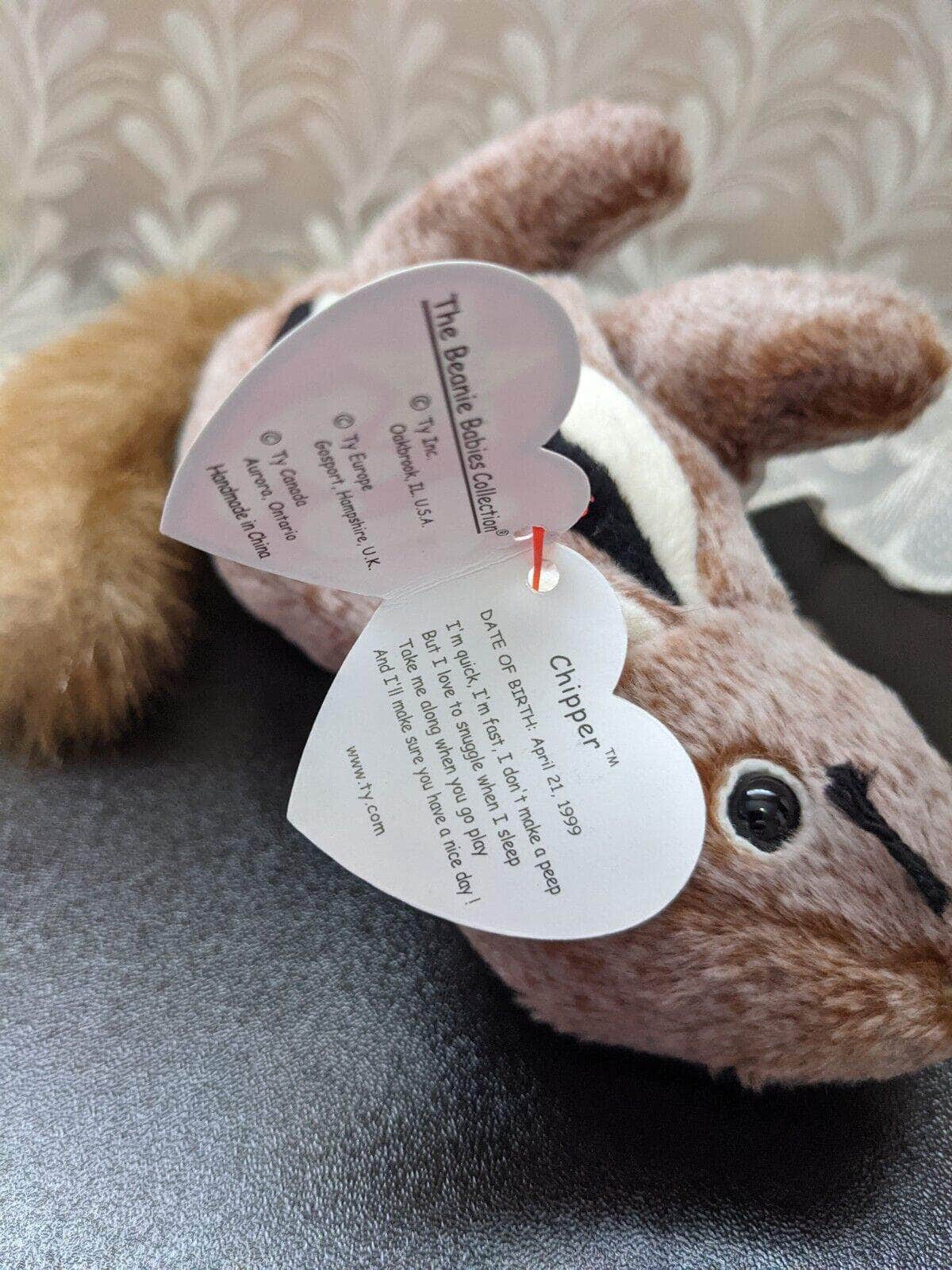 Ty Beanie Baby - Chipper The Chipmunk (6.5in) - Vintage Beanies Canada