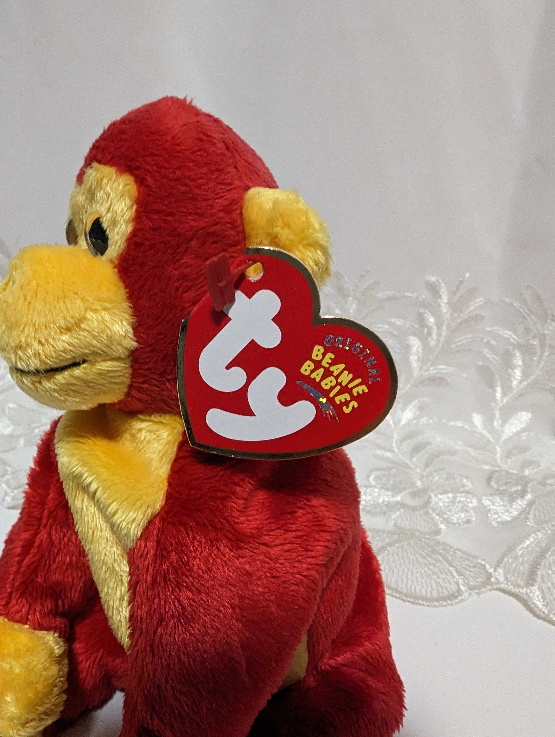 Ty Beanie Baby - Chopstix The Monkey (7in) - Vintage Beanies Canada