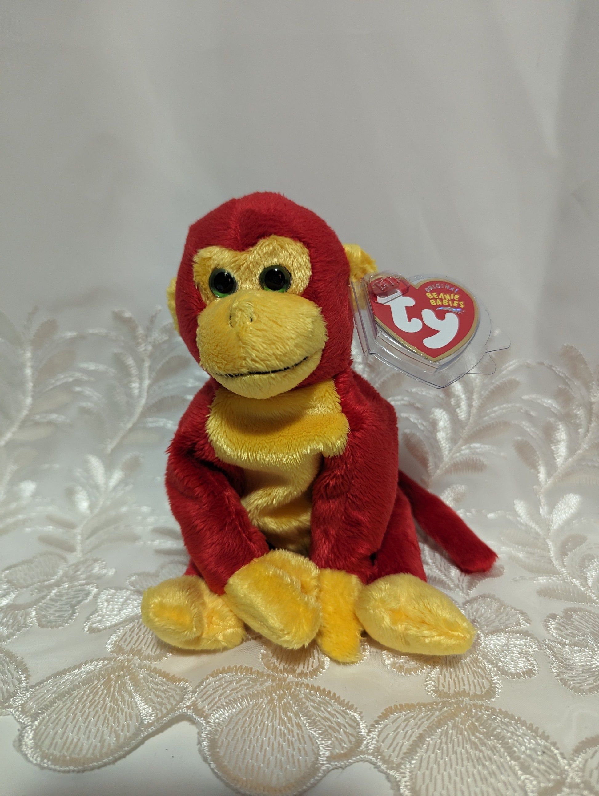 Ty Beanie Baby - Chopstix The Monkey (7in) - Vintage Beanies Canada