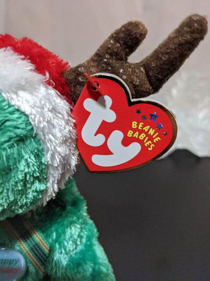 Ty Beanie Baby - Christmas 2002 Holiday Teddy (9in) - Vintage Beanies Canada