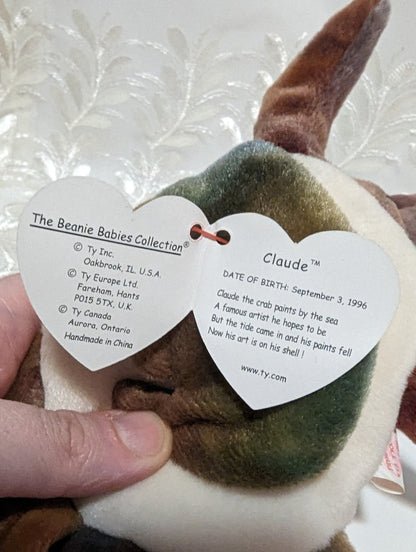 Ty Beanie Baby - Claude The Crab (9in) - Vintage Beanies Canada