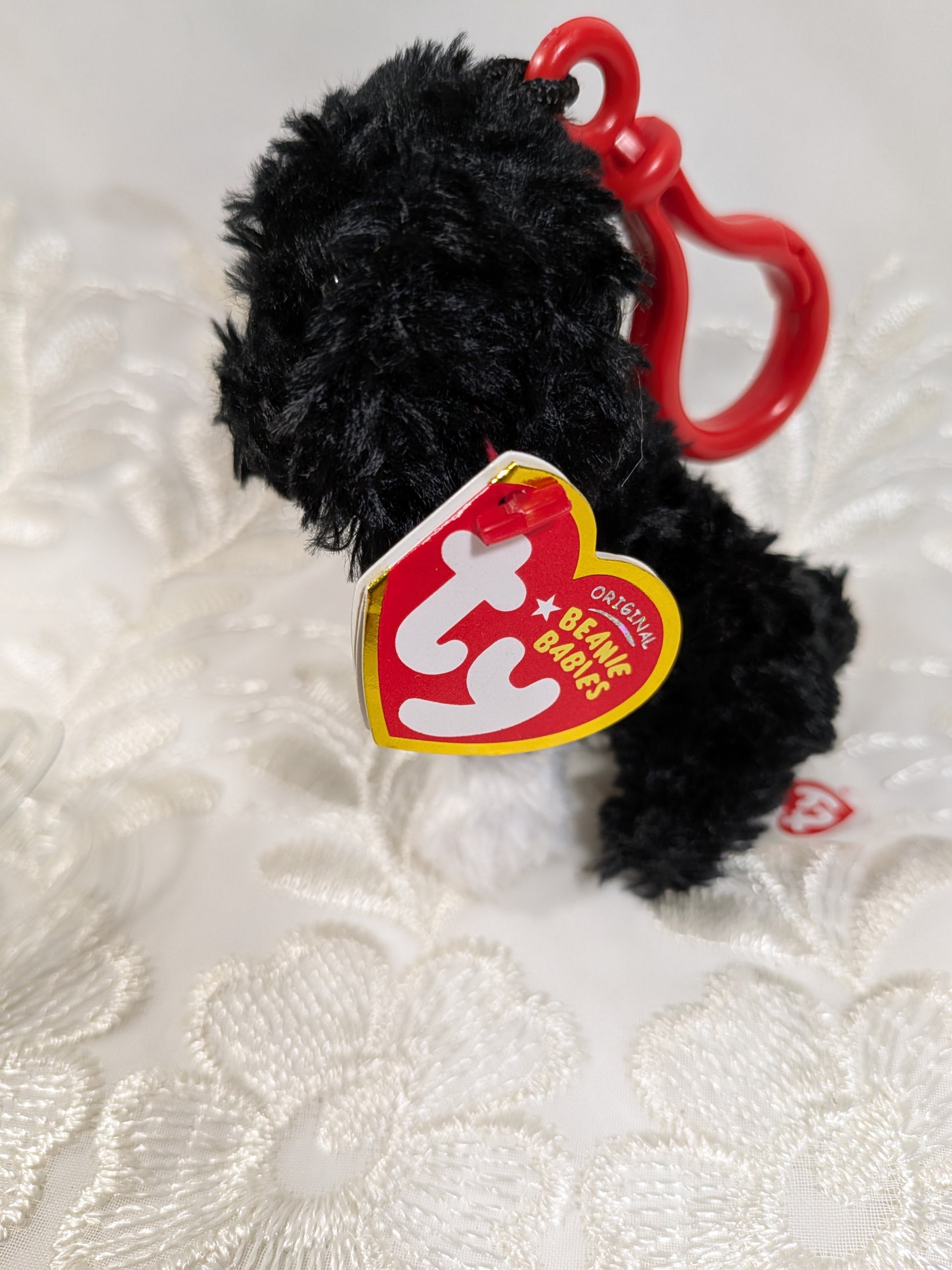 Ty Beanie Baby clip - Bo The Dog (4in) - Vintage Beanies Canada