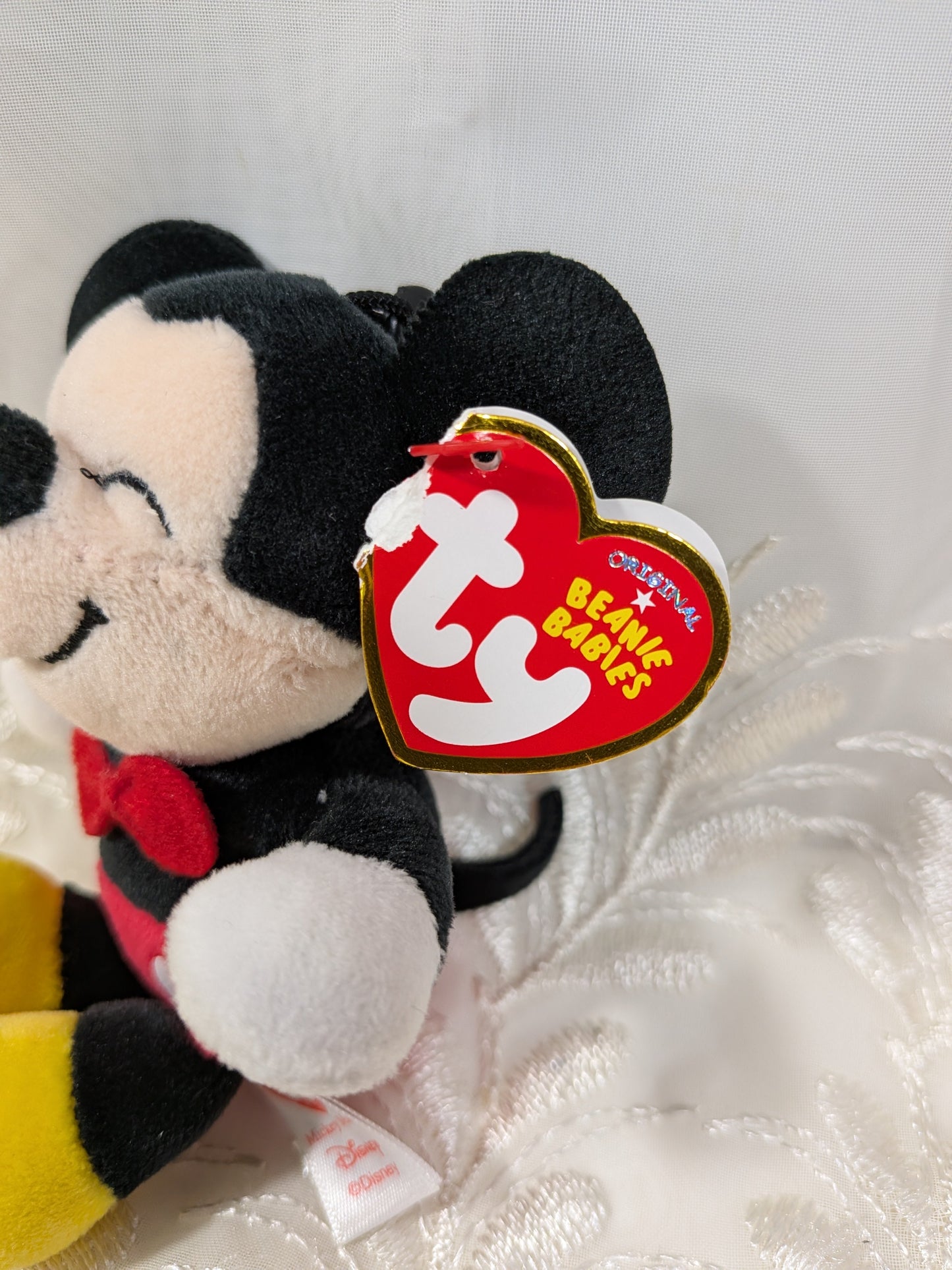 Ty Beanie Baby Clip - Mickey Mouse from Disney (4.5in) Non - mint Tag - Vintage Beanies Canada
