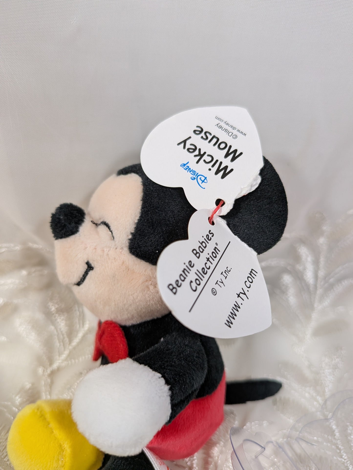 Ty Beanie Baby Clip - Mickey Mouse from Disney (4.5in) Non - mint Tag - Vintage Beanies Canada