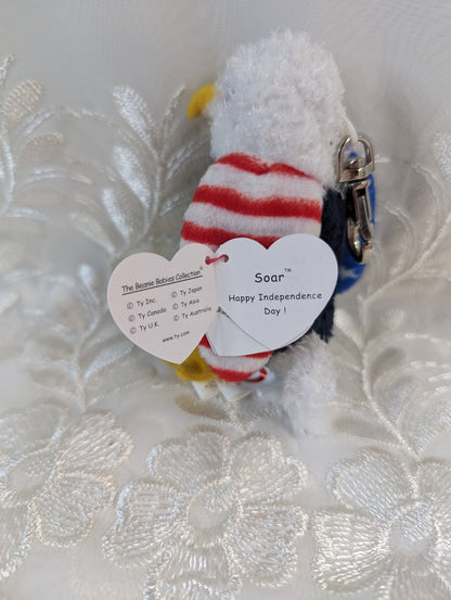 Ty Beanie Baby Clip - Soar The Eagle (4in) - Vintage Beanies Canada