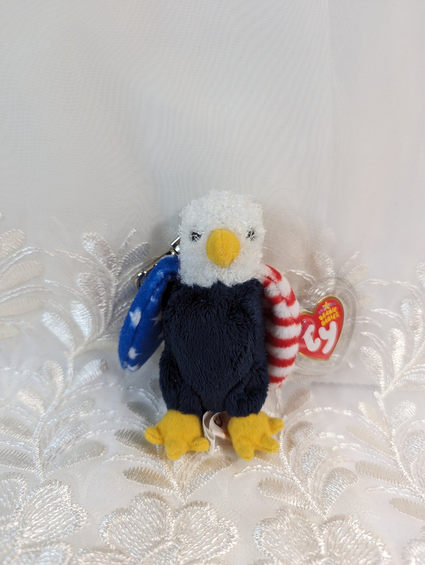 Ty Beanie Baby Clip - Soar The Eagle (4in) - Vintage Beanies Canada