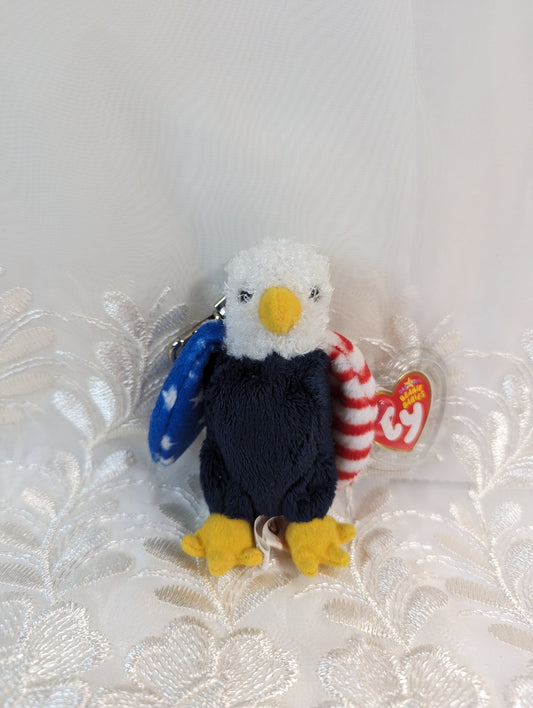 Ty Beanie Baby Clip - Soar The Eagle (4in) - Vintage Beanies Canada