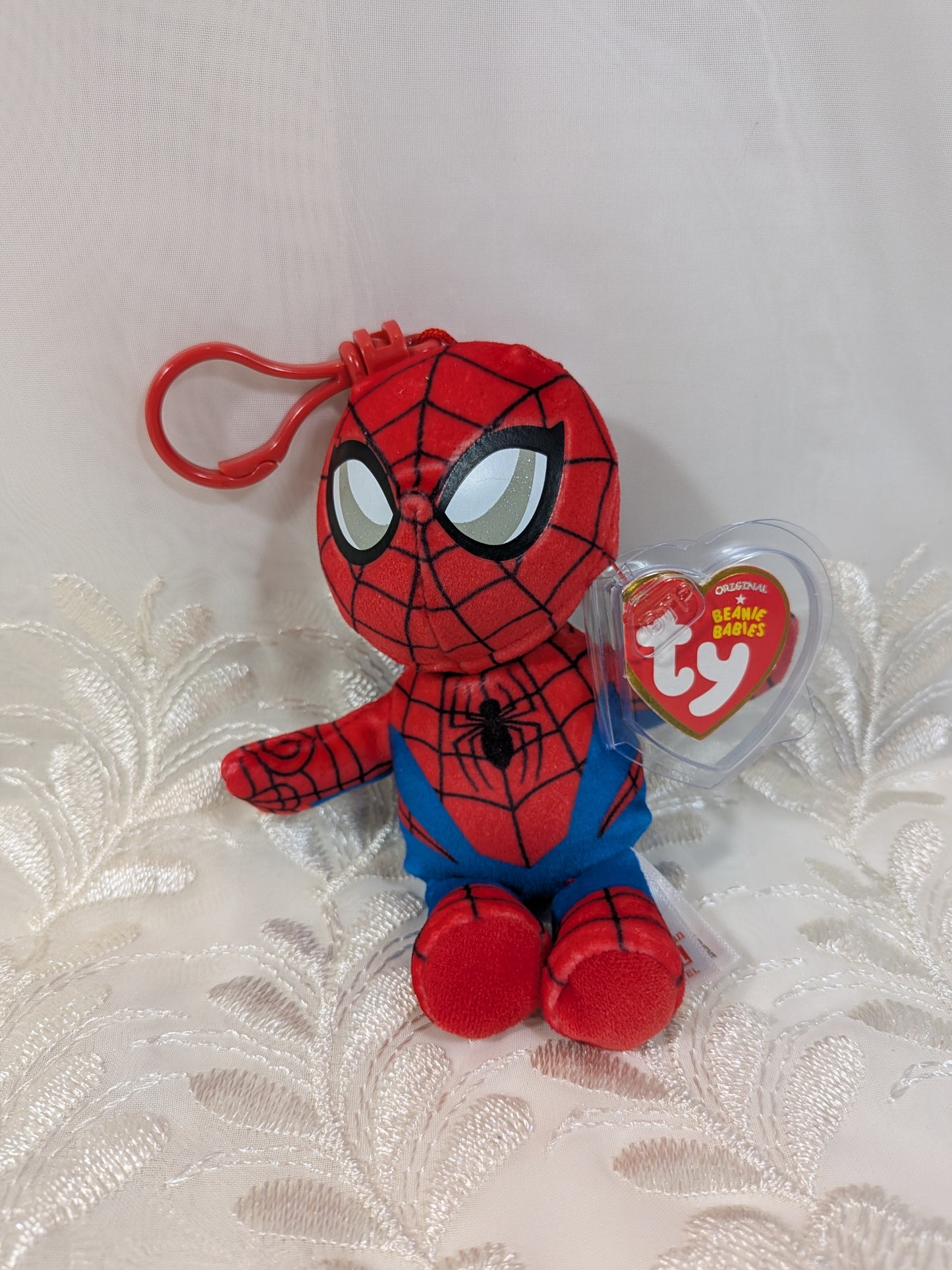 Ty Beanie Baby clip - Spider - Man from Marvel (5in) - Vintage Beanies Canada