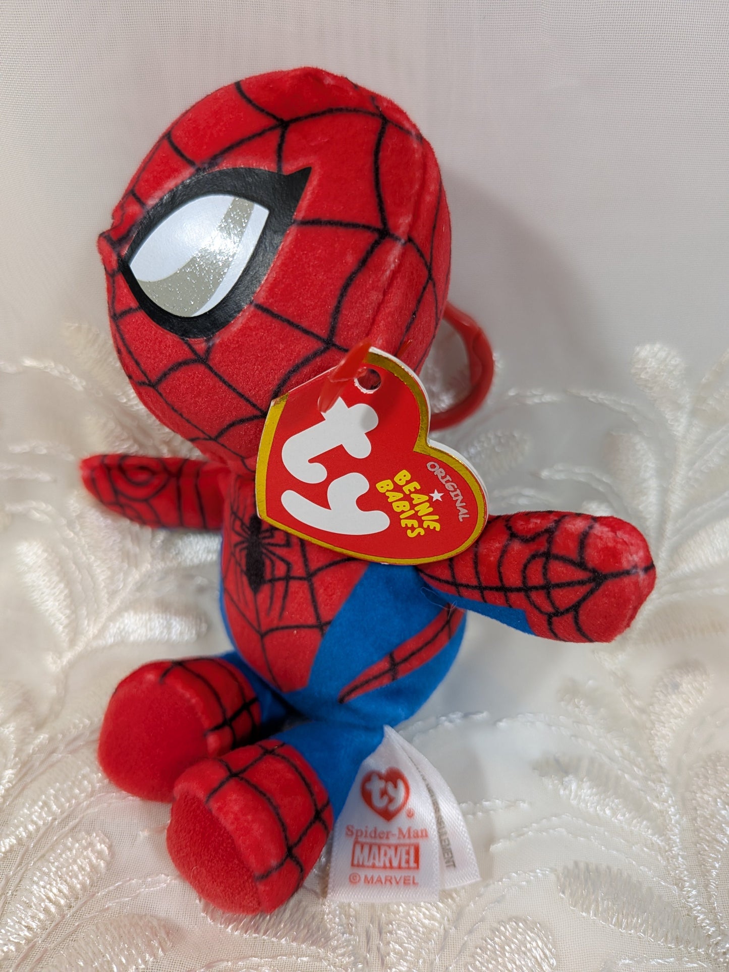 Ty Beanie Baby clip - Spider - Man from Marvel (5in) - Vintage Beanies Canada