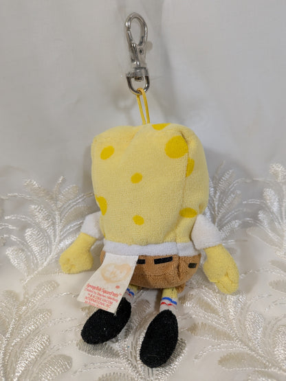 Ty Beanie Baby Clip - Spongebob SquarePants (5 in) *Rare Metal Clip* No Tag - Vintage Beanies Canada