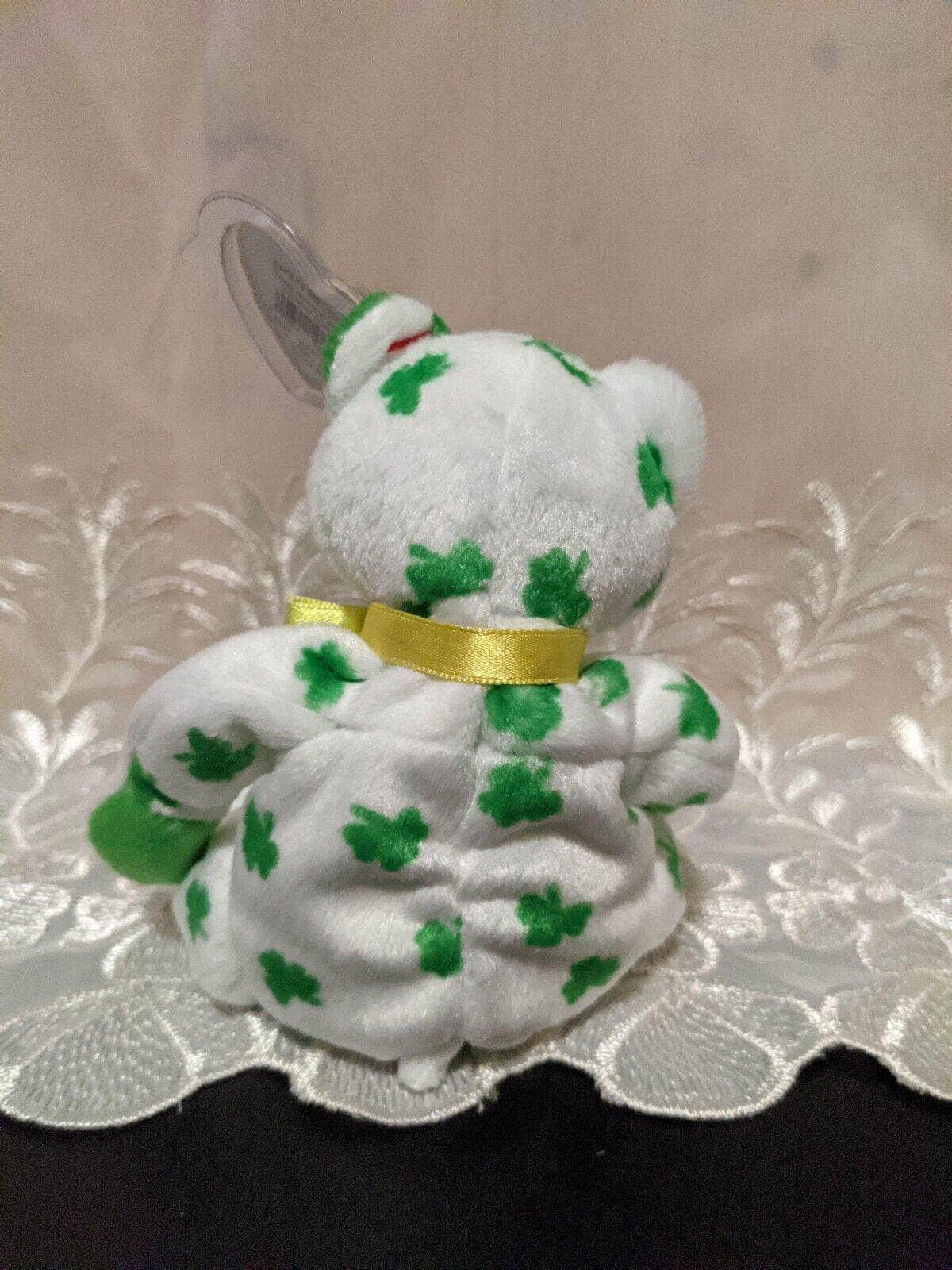 TY Beanie Baby - Clover The St. Patrick's Day Bear (6in) - Vintage Beanies Canada