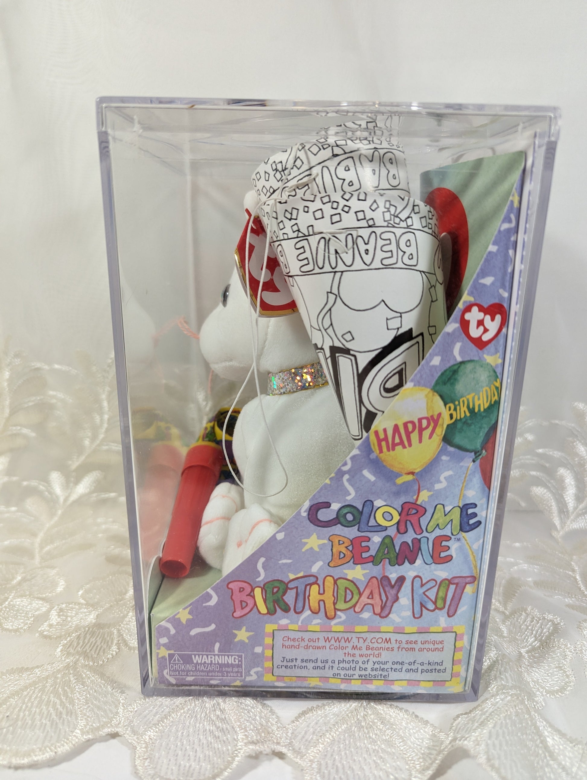 Ty Beanie Baby - Color Me Beanie The Cat (Birthday Kit) Sealed - Vintage Beanies Canada