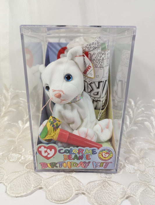 Ty Beanie Baby - Color Me Beanie The Cat (Birthday Kit) Sealed - Vintage Beanies Canada