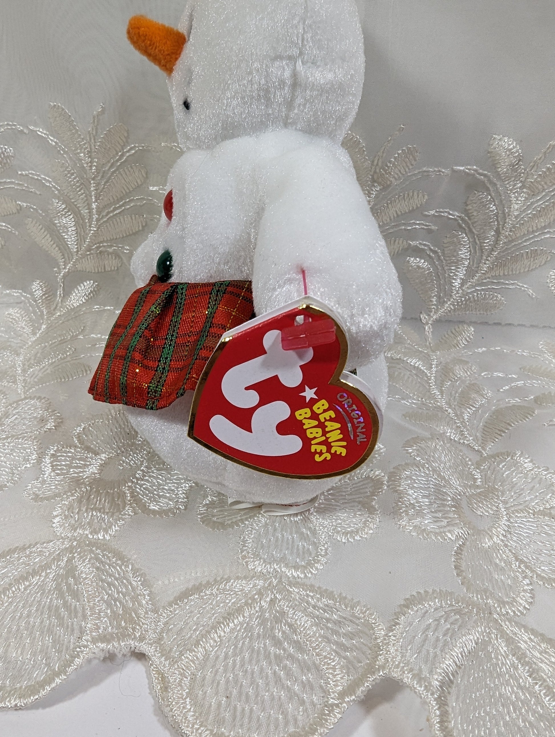Ty Beanie Baby - Coolstina the Snowman (6in) - Vintage Beanies Canada