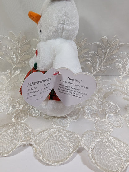 Ty Beanie Baby - Coolstina the Snowman (6in) - Vintage Beanies Canada