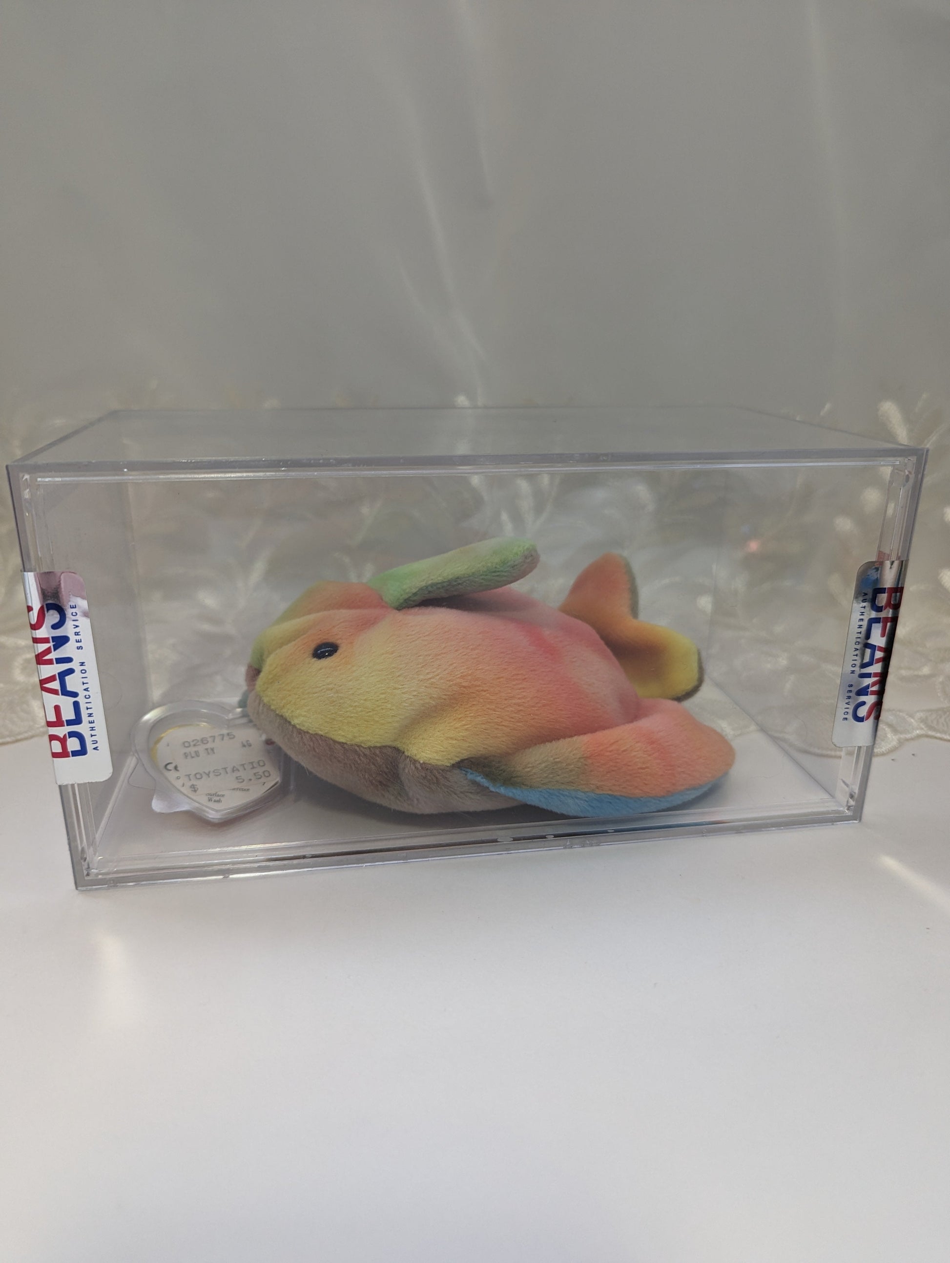 Ty Beanie Baby - Coral The Fish (5in) AUTHENTICATED Third Gen, Cool Colors *Rare* - Vintage Beanies Canada