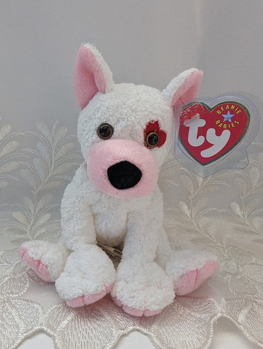 Ty Beanie Baby - Cupid The Dog (6in) Heart On Left Eye - Vintage Beanies Canada