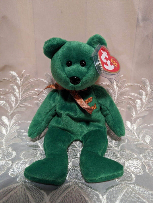 Ty Beanie Baby - Dad-e 2004 The Green Super Dad Father's Day Bear (8.5in) - Vintage Beanies Canada