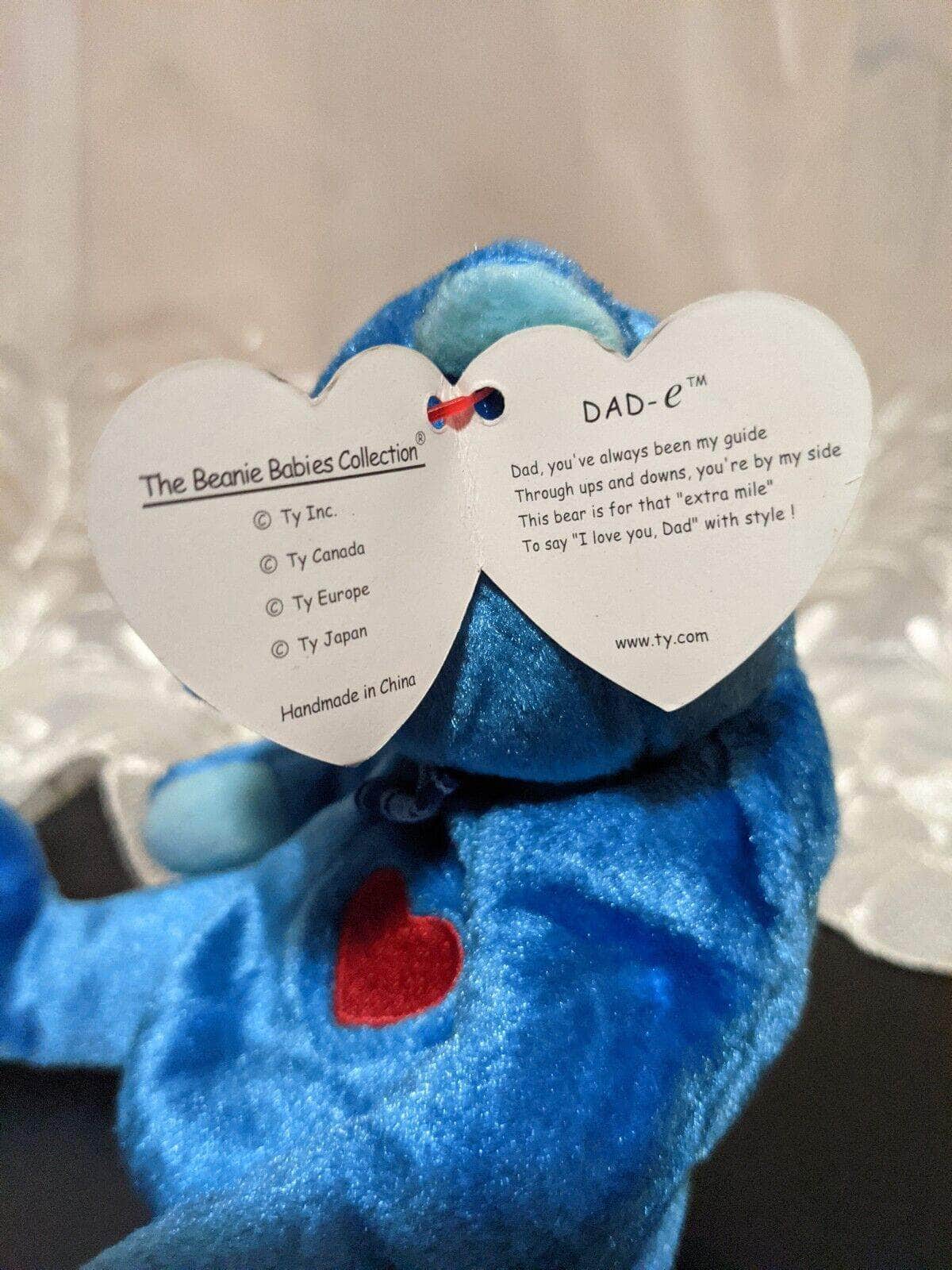 Ty Beanie Baby - Dad-e The Blue Father's Day Bear (6in) - Vintage Beanies Canada