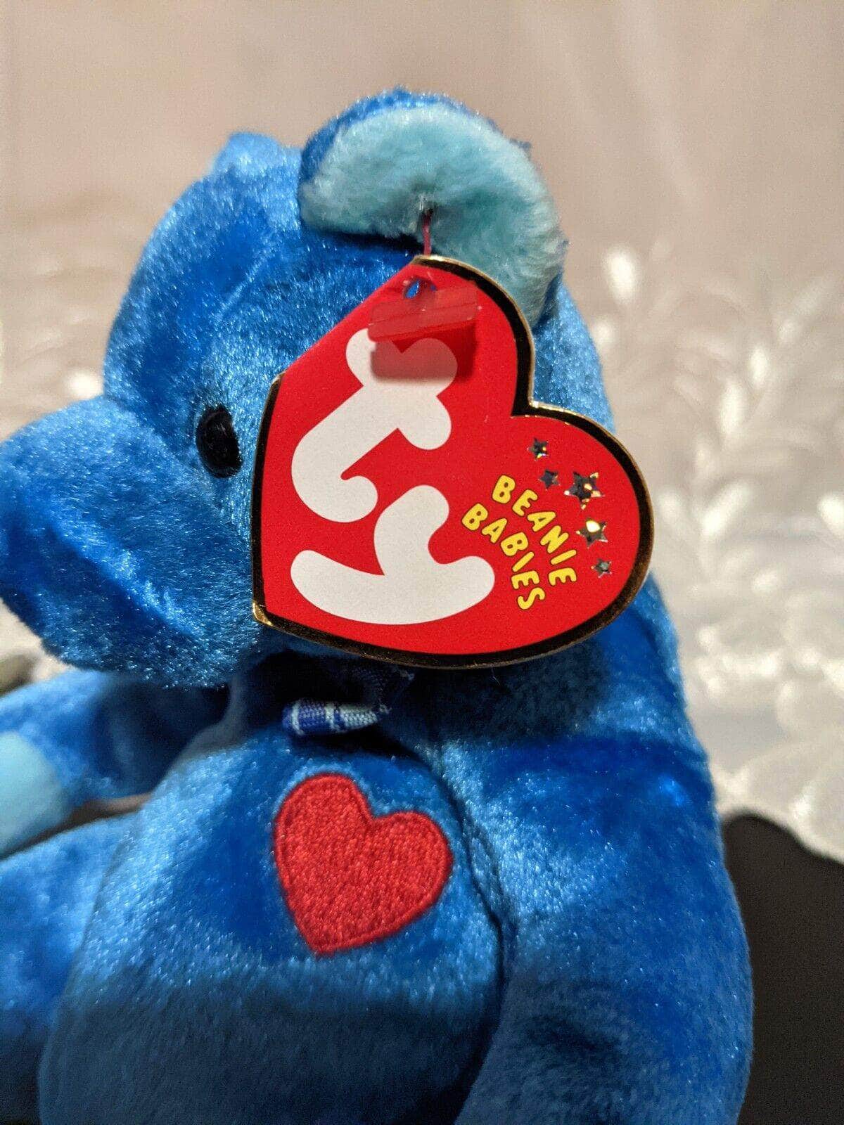 Ty Beanie Baby - Dad-e The Blue Father's Day Bear (6in) - Vintage Beanies Canada