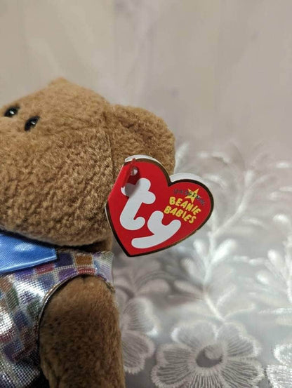 Ty Beanie Baby - Dad The Father's Day Teddy With Shiny Vest And Dad Rocks On Its Feet (8.5in) - Vintage Beanies Canada
