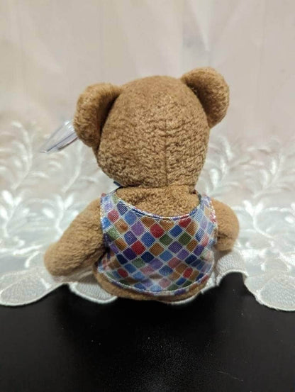 Ty Beanie Baby - Dad The Father's Day Teddy With Shiny Vest And Dad Rocks On Its Feet (8.5in) - Vintage Beanies Canada