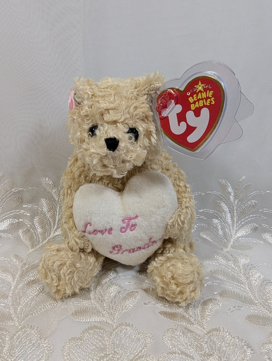 Ty Beanie Baby - Dear Heart The Bear (6 in) - Vintage Beanies Canada