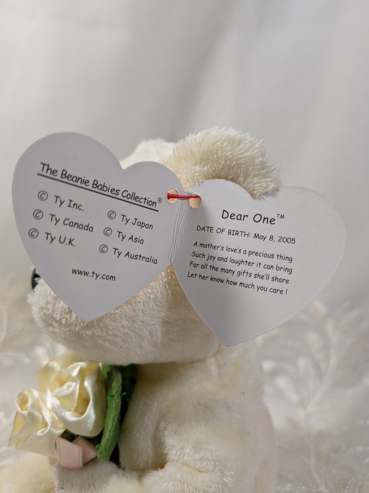 Ty Beanie Baby - Dear One The Bear (8.5in) - Vintage Beanies Canada