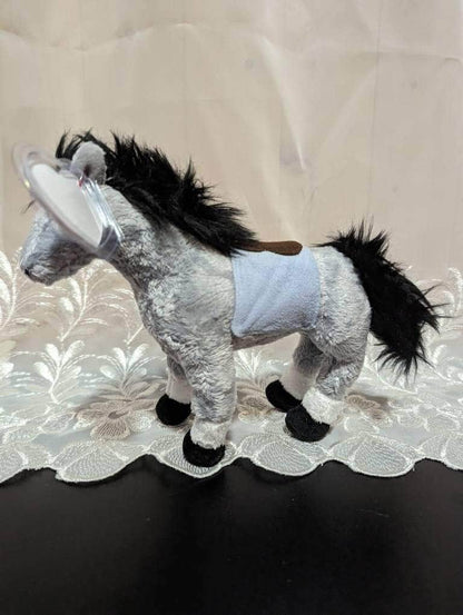 Ty Beanie Baby - Derby 133 The Gray Race Horse From The Kentucky Derby - Near Mint (7in) - Vintage Beanies Canada