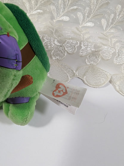 Ty Beanie Baby - Donatello the Teenage Mutant Ninja Turtle (6in) Non - mint Tags - Vintage Beanies Canada