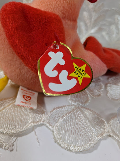 Ty Beanie Baby - Doodle The Rooster (6in) *Rare* - Vintage Beanies Canada
