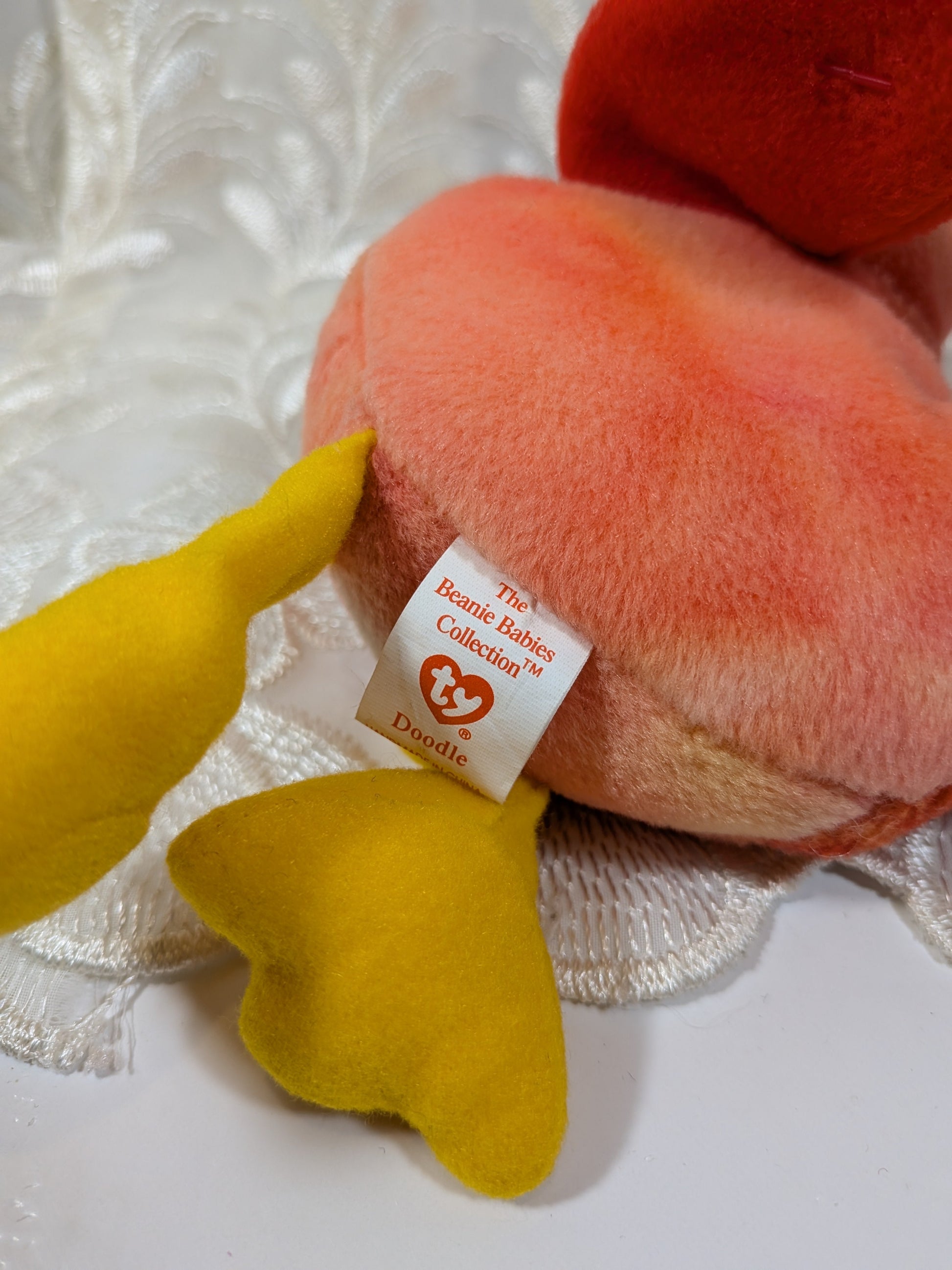 Ty Beanie Baby - Doodle The Rooster (6in) *Rare* - Vintage Beanies Canada
