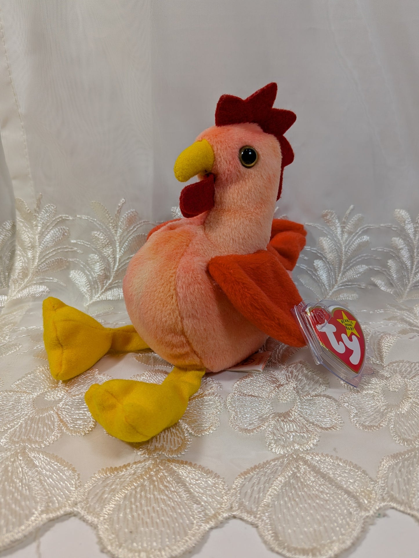 Ty Beanie Baby - Doodle The Rooster (6in) *Rare* - Vintage Beanies Canada