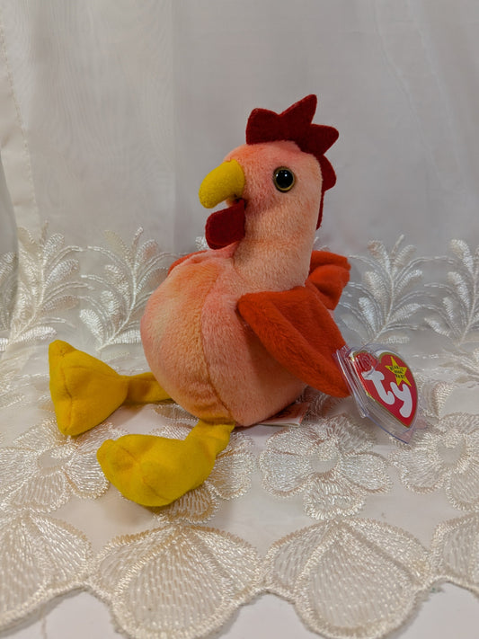 Ty Beanie Baby - Doodle The Rooster (6in) *Rare* - Vintage Beanies Canada
