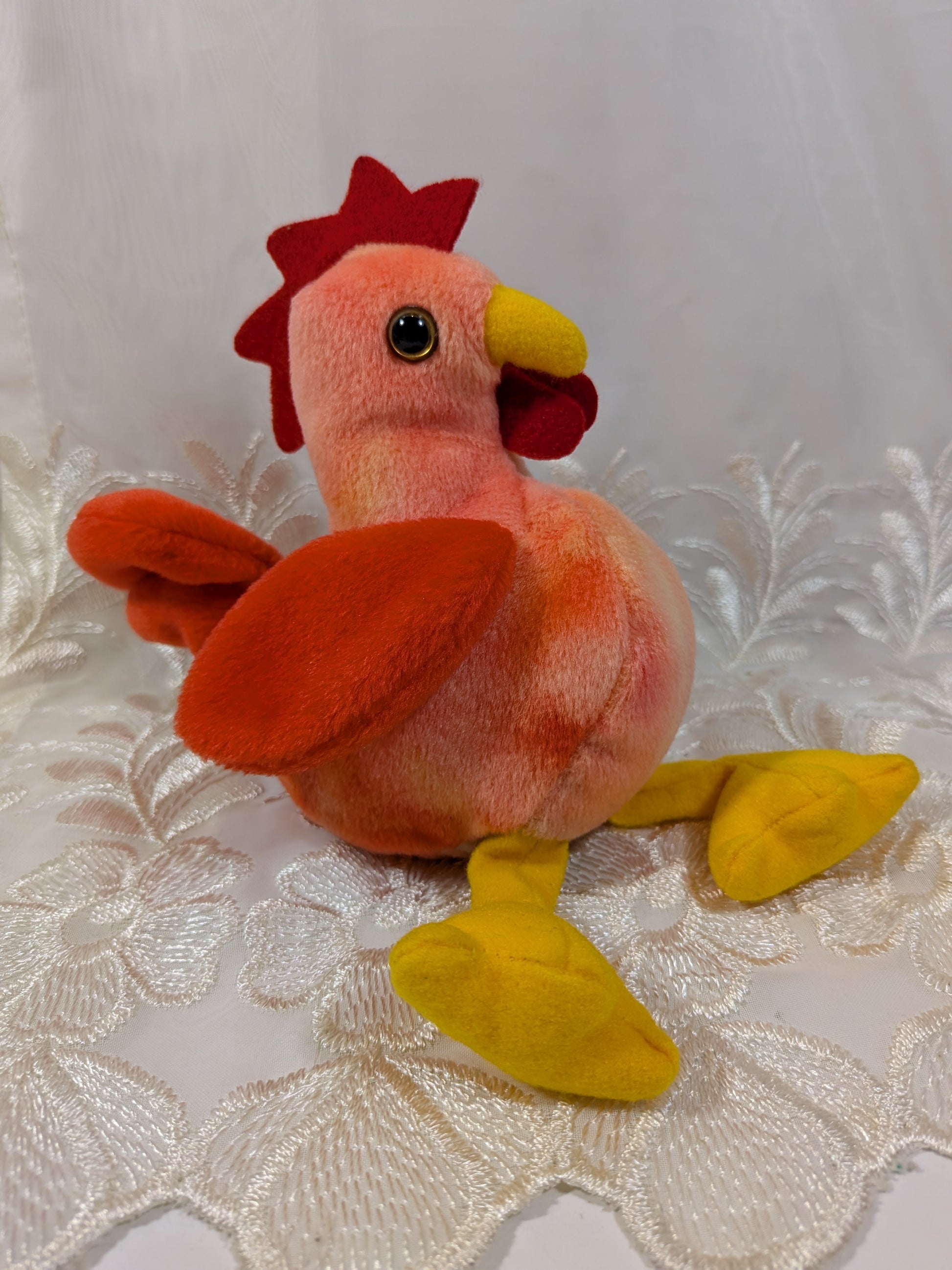 Ty Beanie Baby - Doodle The Rooster (6in) *Rare* - Vintage Beanies Canada