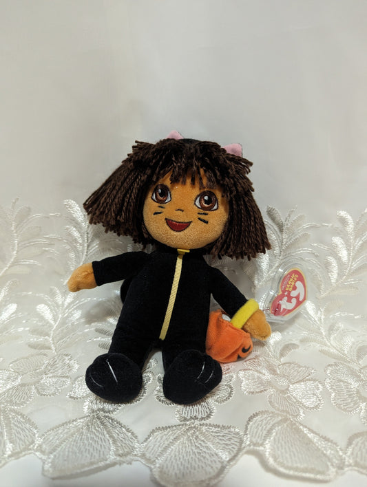 Ty Beanie Baby - Dora the explorer Halloween cat version (8in) Near Mint - Vintage Beanies Canada