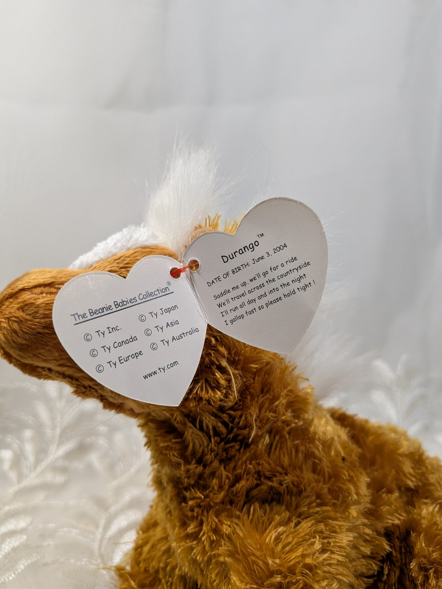 Ty Beanie Baby - Durango the horse (6in) Non - mint Tag - Vintage Beanies Canada