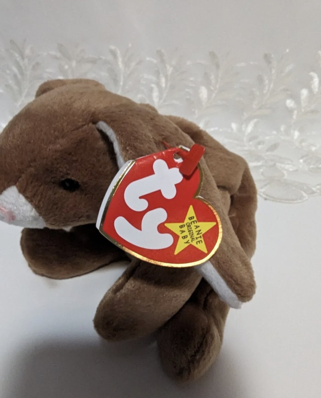 Ty Beanie Baby - Ears The Brown Bunny Rabbit (8in) - Vintage Beanies Canada